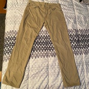 Levis 511 tan khaki skinny jeans size 34W 30L